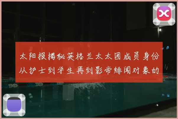 太阳报揭秘英格兰太太团成员身份从护士到学生再到影帝绯闻对象的多样性
