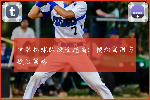 世界杯球队投注指南：揭秘高胜率投注策略